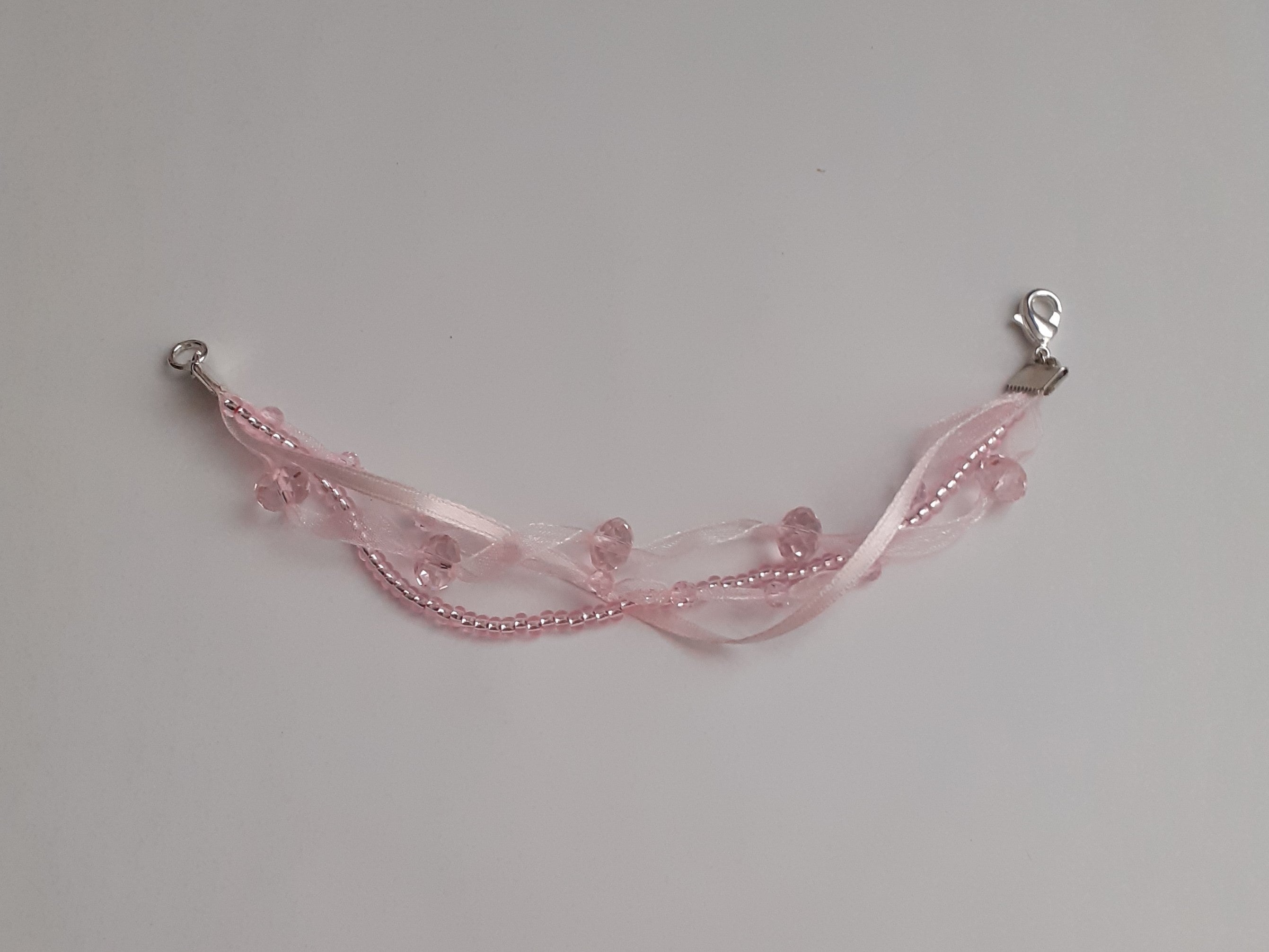 Bracelet Rosewyn rose plus tendre pale