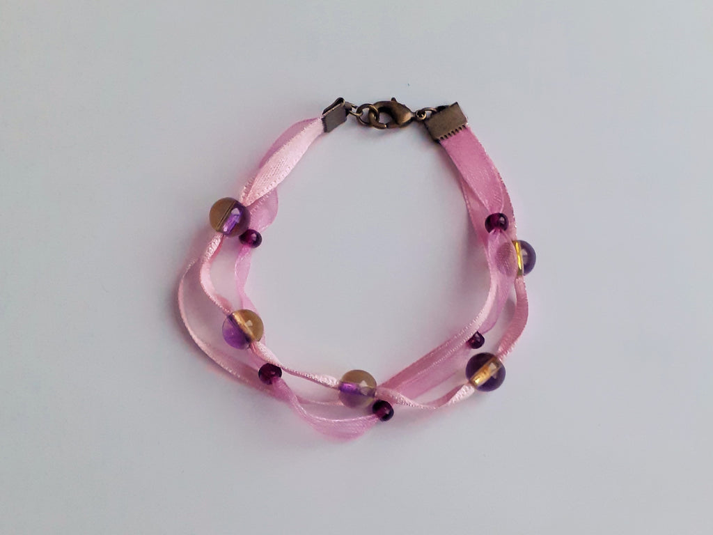 Lyséa rosé et ambré bracelet