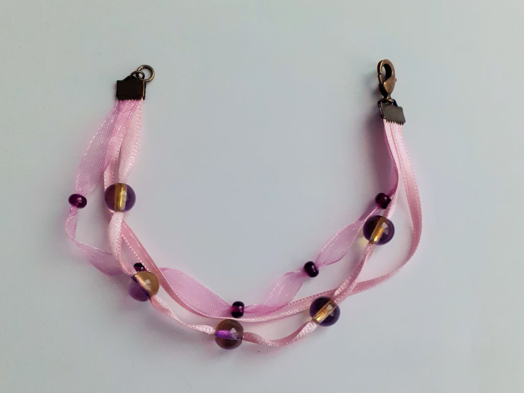Lyséa rosé et ambré bracelet