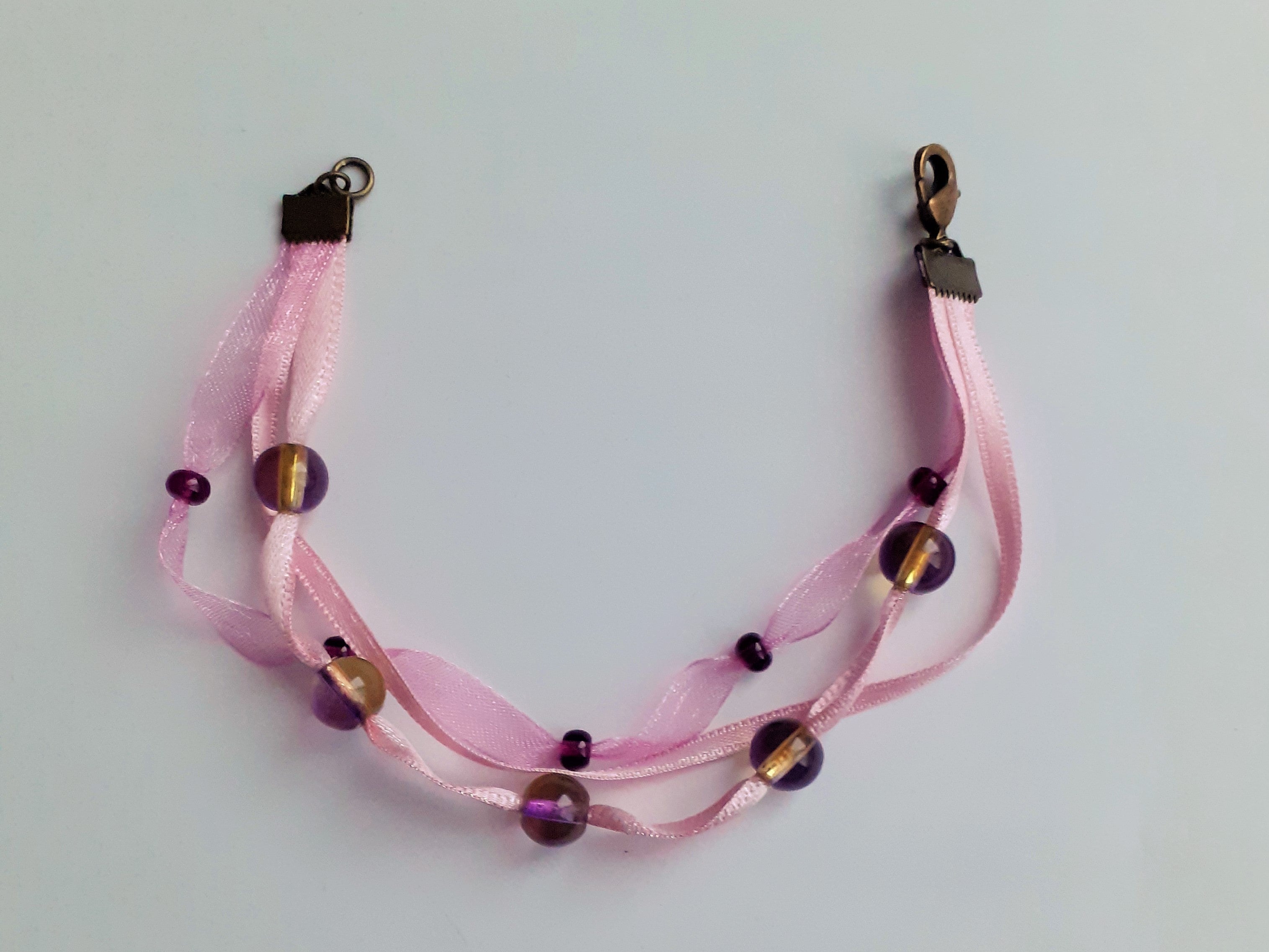 Lyséa rosé et ambré bracelet