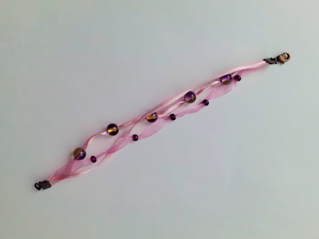 Lyséa rosé et ambré bracelet
