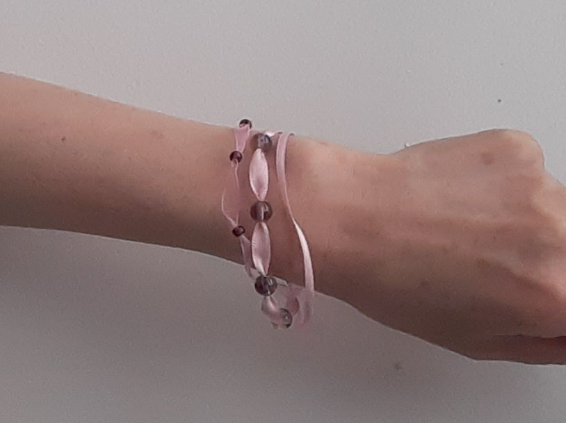 Lyséa rosé et ambré bracelet